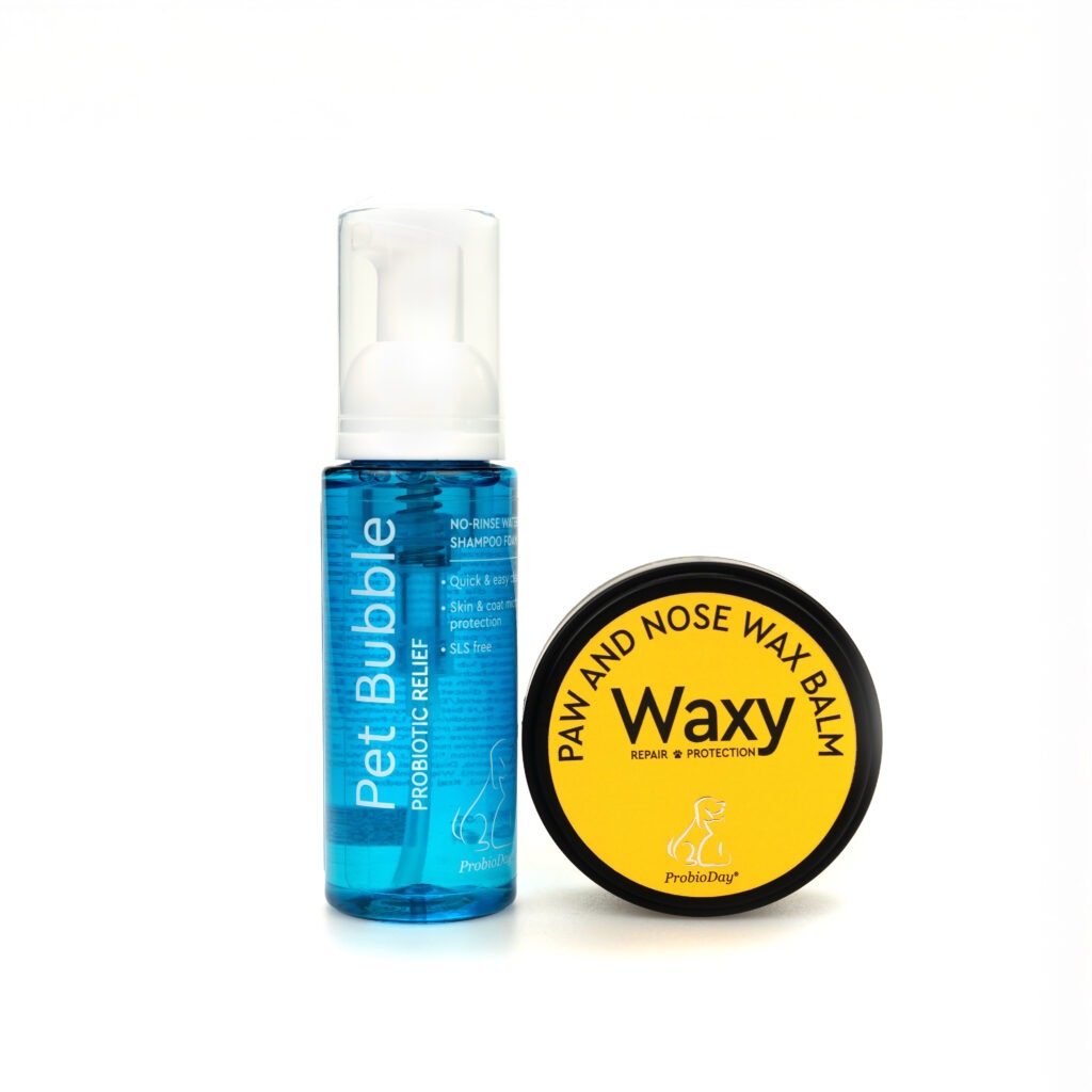 zestaw do pielęgnacji łap psa przed i po spacerze ProbioDay WalkCare